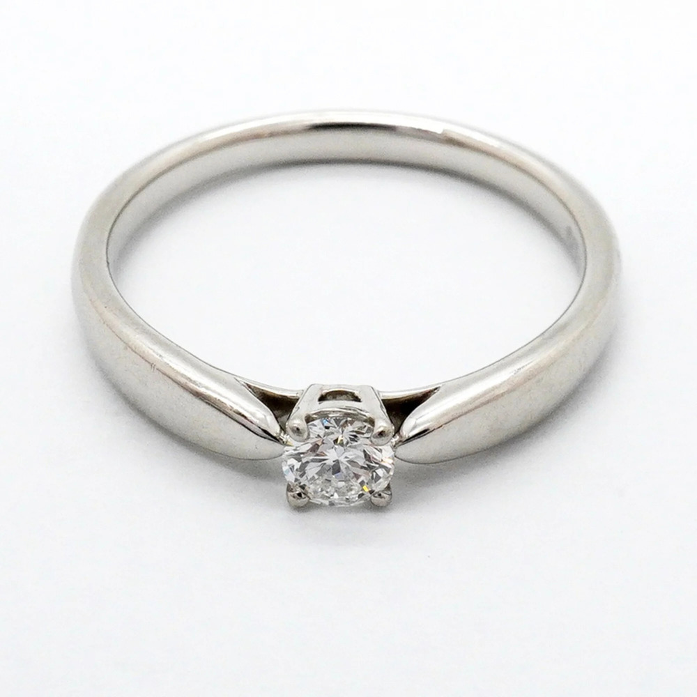 TIFFANY Silver Diamond Ring - Picture 3 of 7
